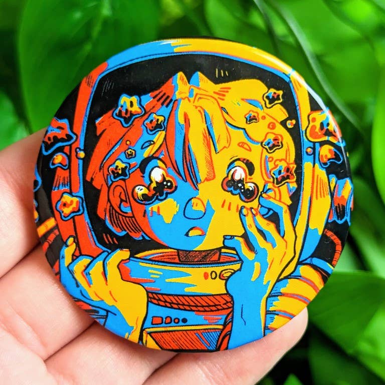 Space Girl V2 Large Buttons: ALL THREE!