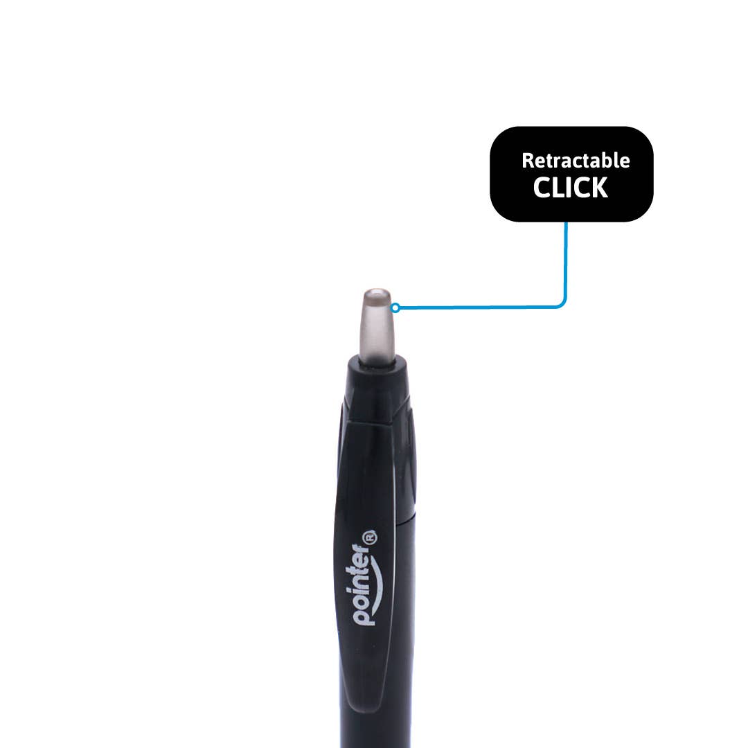 Pens – Noir 1.0mm Black 12 Count Retractable