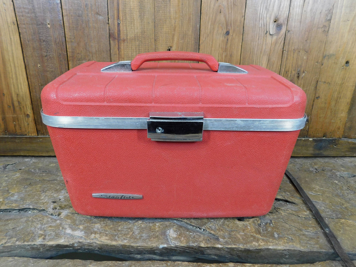 Vintage-Starflite Train Case-Luggage-Hard Shell-14x10in