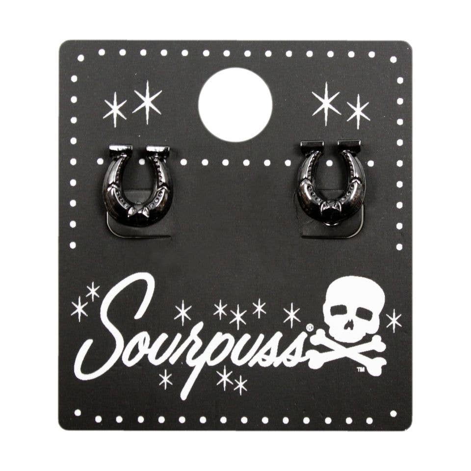 Earrings - Sourpuss -  Horseshoe Stud