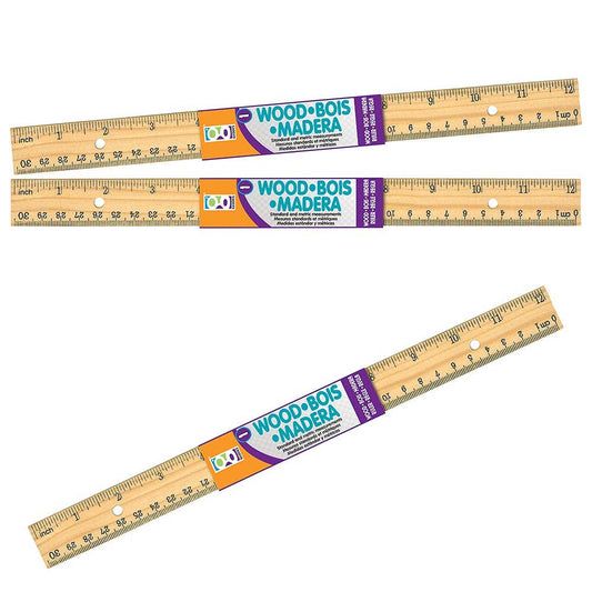 WOODEN RULER  1CT  24/BX