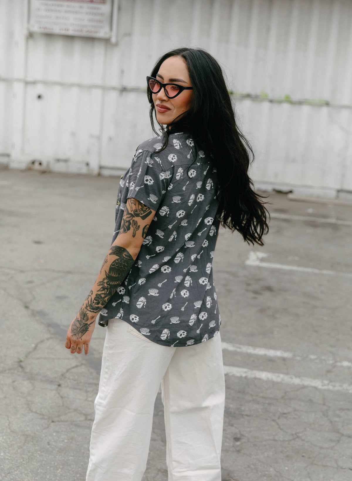 Cereal Killer Casual Button Down Shirt Men & Women: Men's M