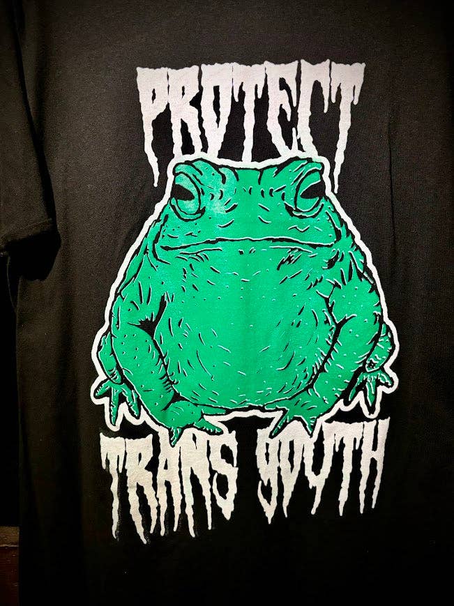 Protect Trans Youth toad tee.: S