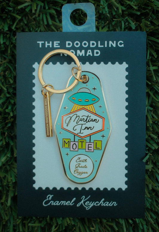 Martian Inn Hard Enamel Keychain