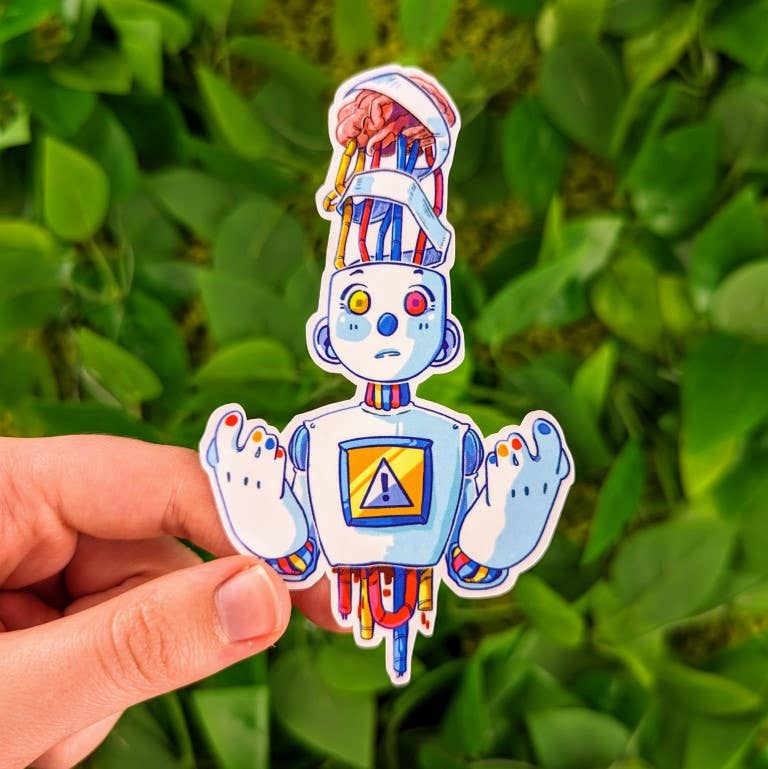 Robot Malfunction Stickers: ALL FOUR!
