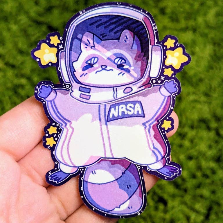 Space Raccoon Stickers!: ALL THREE!