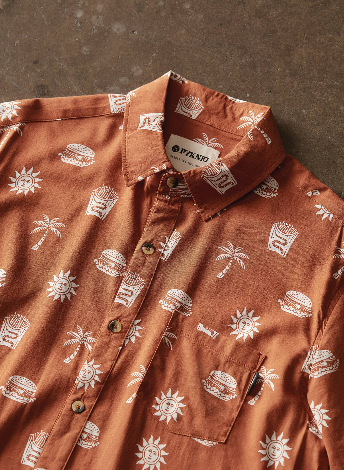 Take It Greasy Casual Vintage Button Down Shirt Men Women: Large