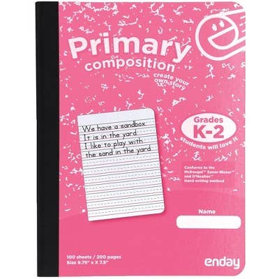 Composition Book Primary 100 Ct.: Green