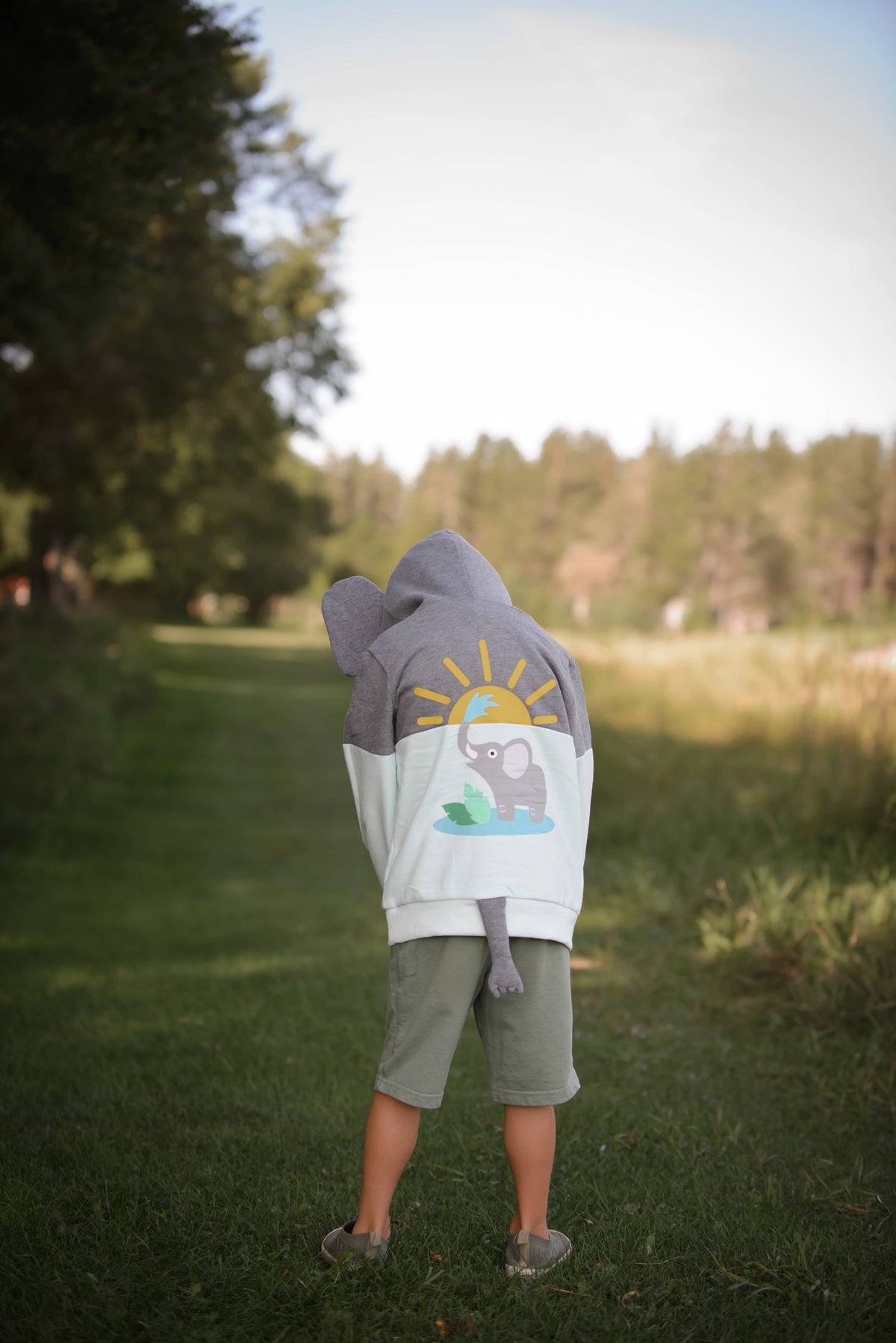 Sunny Elephant 3D Hoodie - Kids & Toddler: 3T