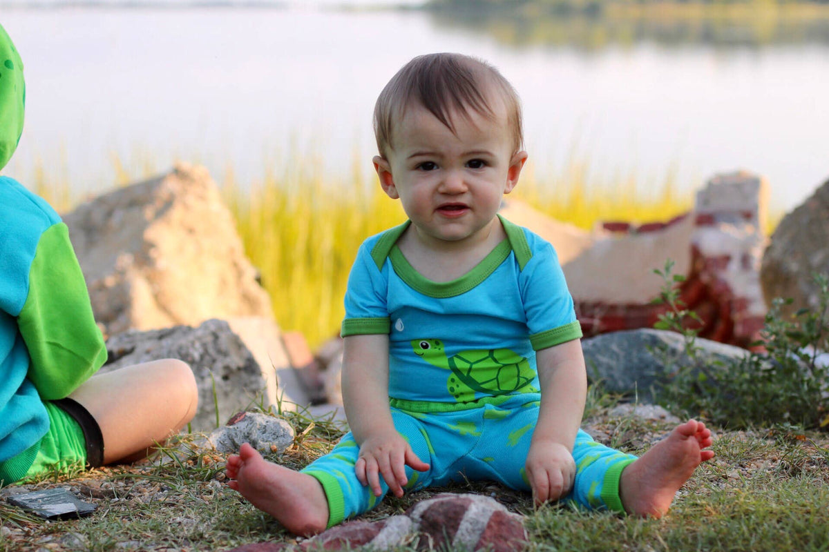 Sea Turtle Baby Bodysuit: 6 Months