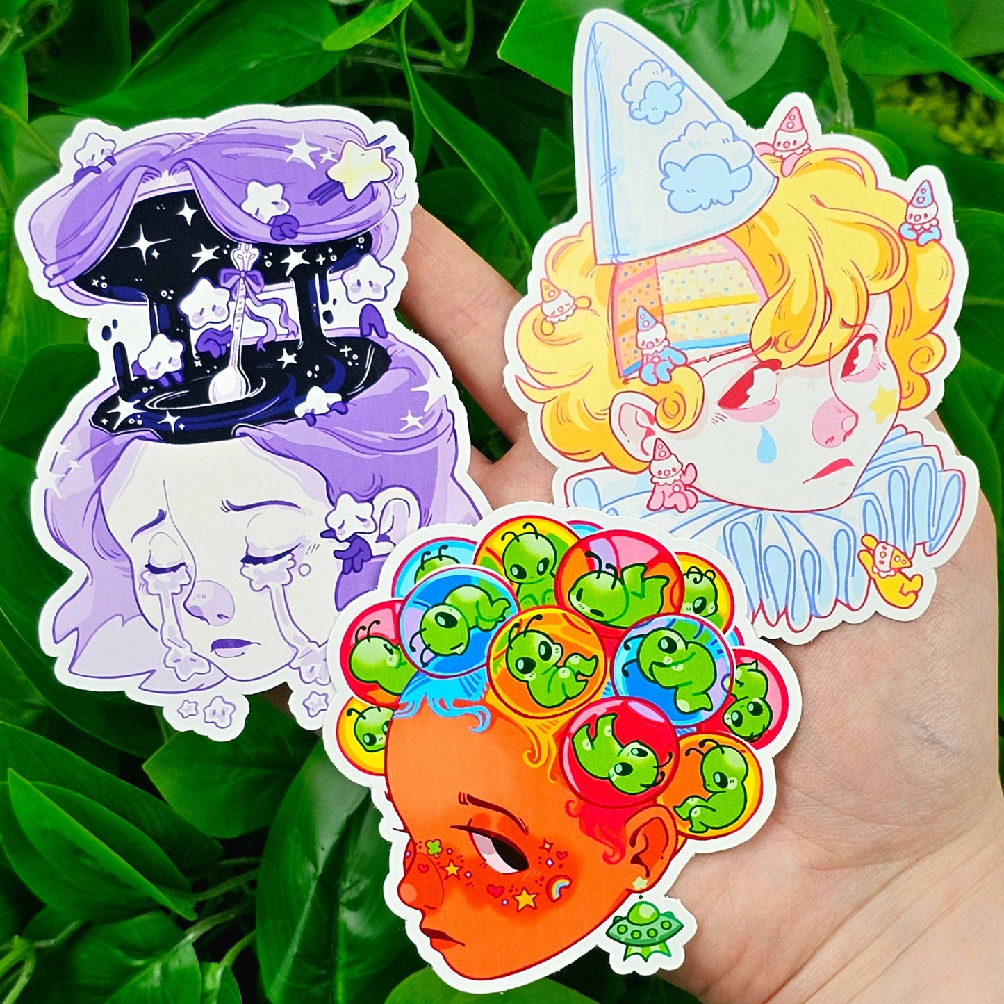 Cute Weirdcore Girl Stickers!: Alien