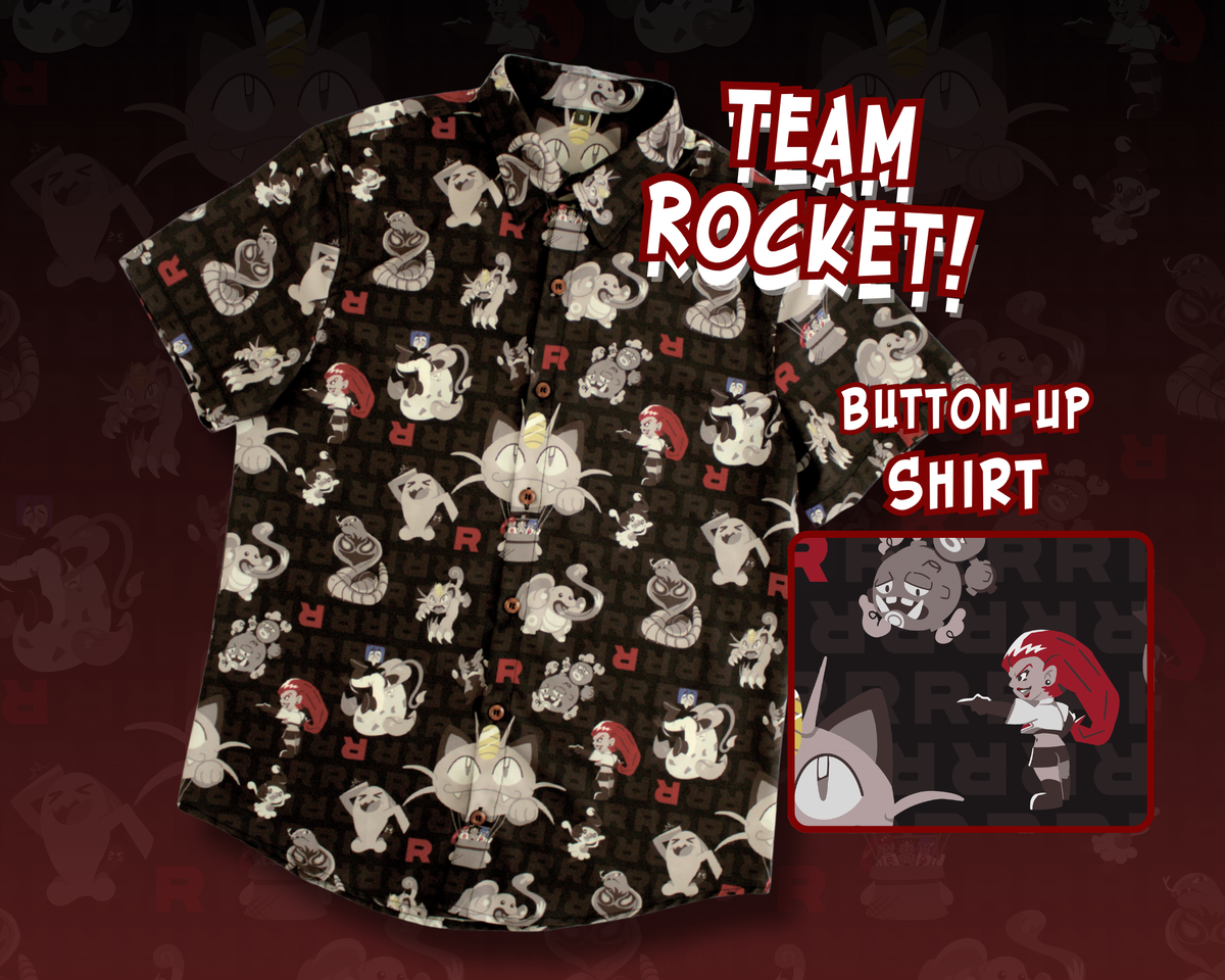 Team Rocket Button-Up Shirt: M