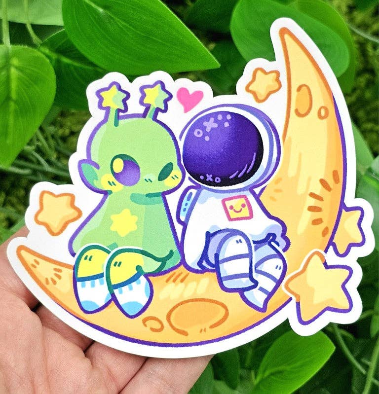 Ghost Date Astronaut and Alien Stickers!: ALL FIVE!