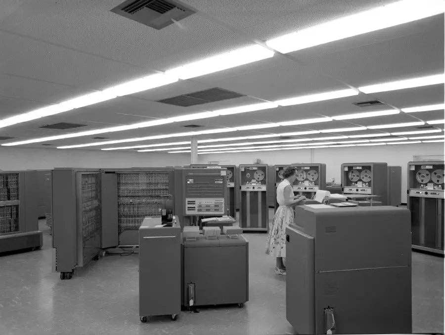 Punched Computer Tape Section: Black