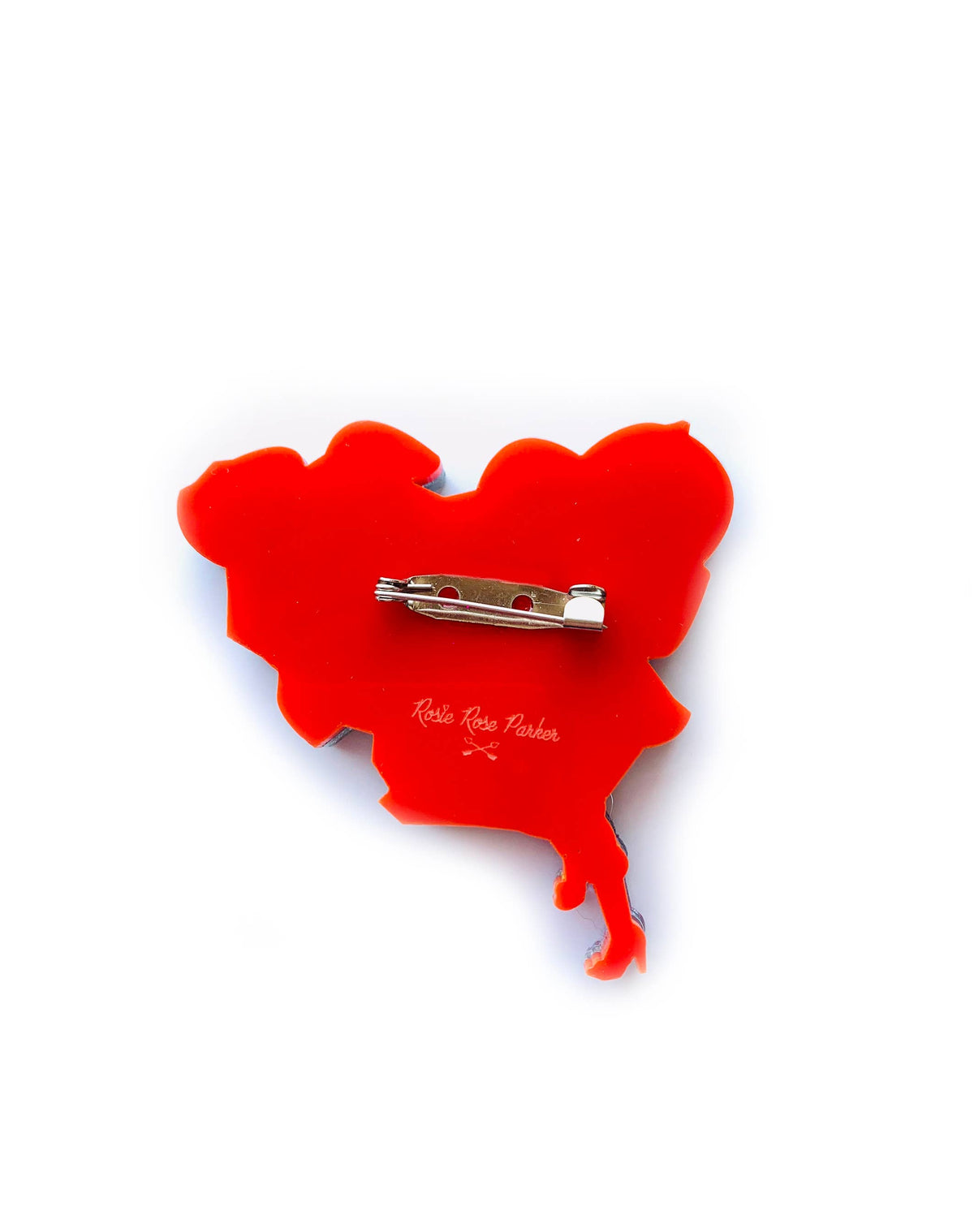 Space Girl Alien Blaster Acrylic Brooch, Retro Sci-Fi Pin