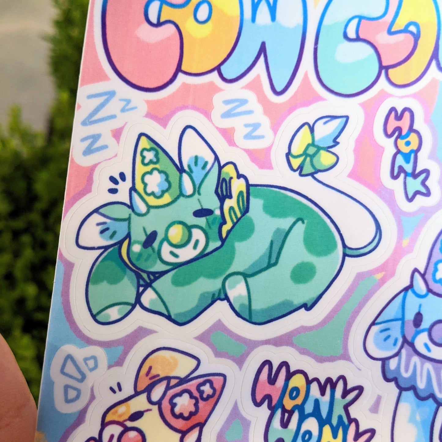 Cow Clown Sticker Sheet