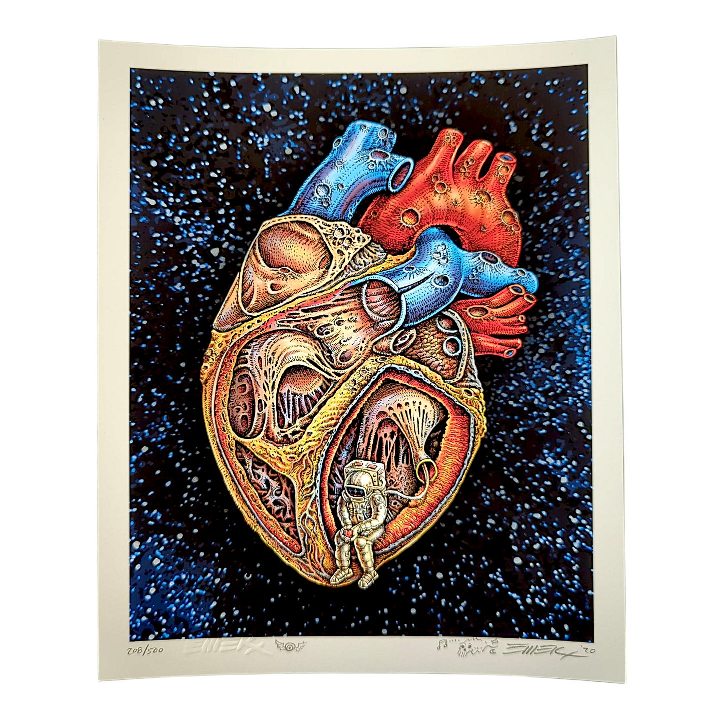 Emek “Space Heart” Mini Print
