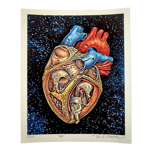 Emek “Space Heart” Mini Print