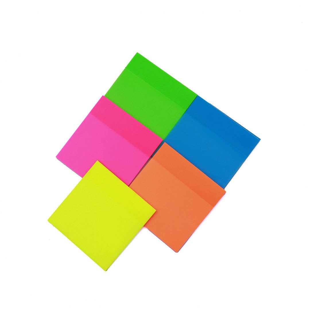 Sticky Notes, 3x3, Neon Translucent, 50 Sheets