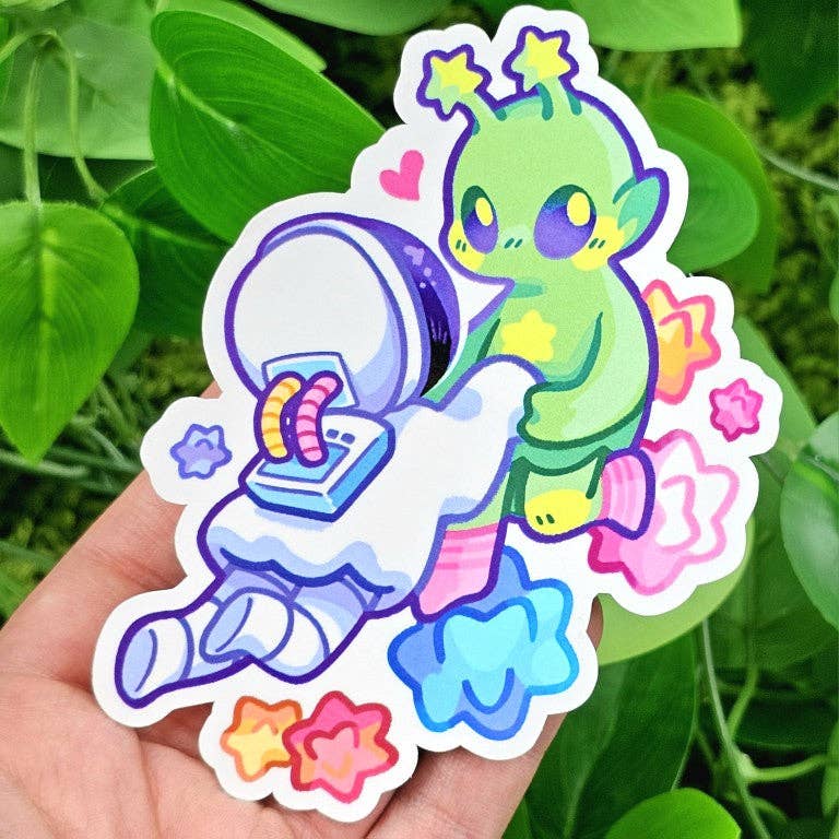 Ghost Date Astronaut and Alien Stickers!: ALL FIVE!