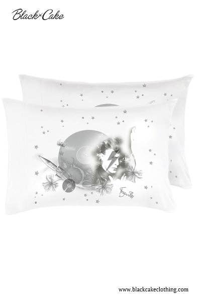 Cosmic Space Oddity David Bowie Satin Pillowcase Set