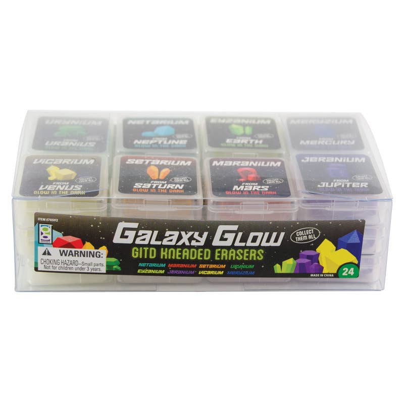 Galaxy Glow in the Dark Kneaded Eraser   24/dsp