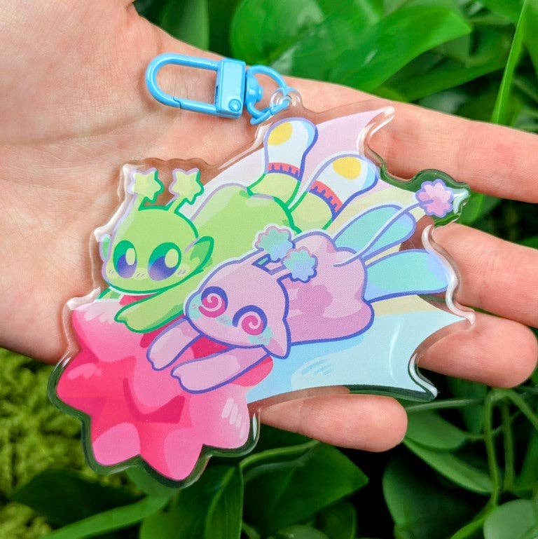 Cute Alien Keychains!: ALL THREE!
