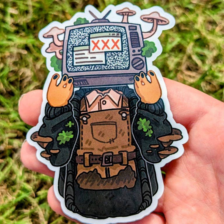 TV Head Cute Stickers: ALL Three!!