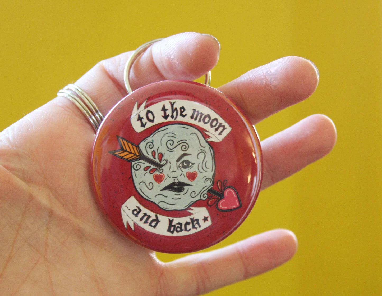 A Trip to the Moon and Back Keychain Bottle Opener