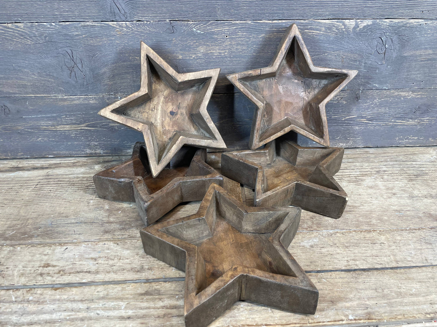 NFC-WH5P-Medium Star Dough Bowl-10x10 inches-Waxed-$7