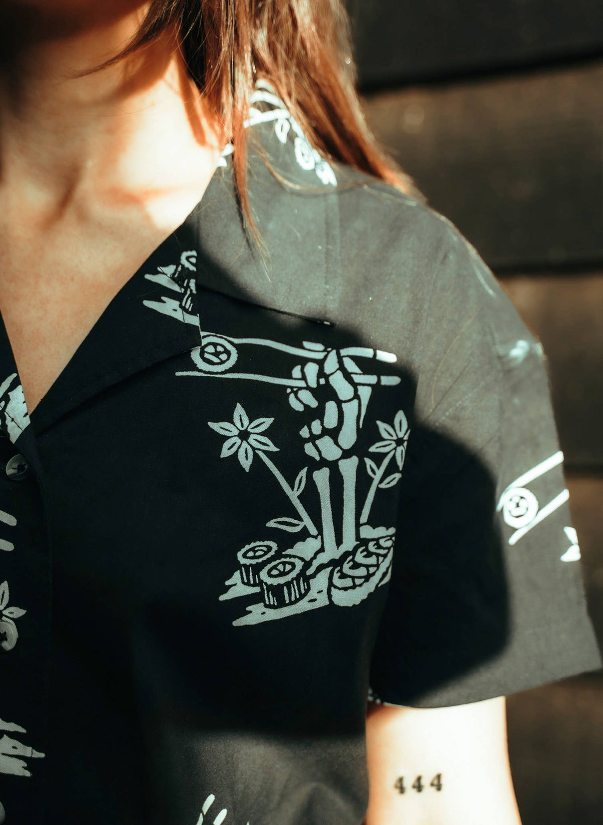 Rolling Deep Sushi Casual Button Down Shirt Men Women: M / Womens