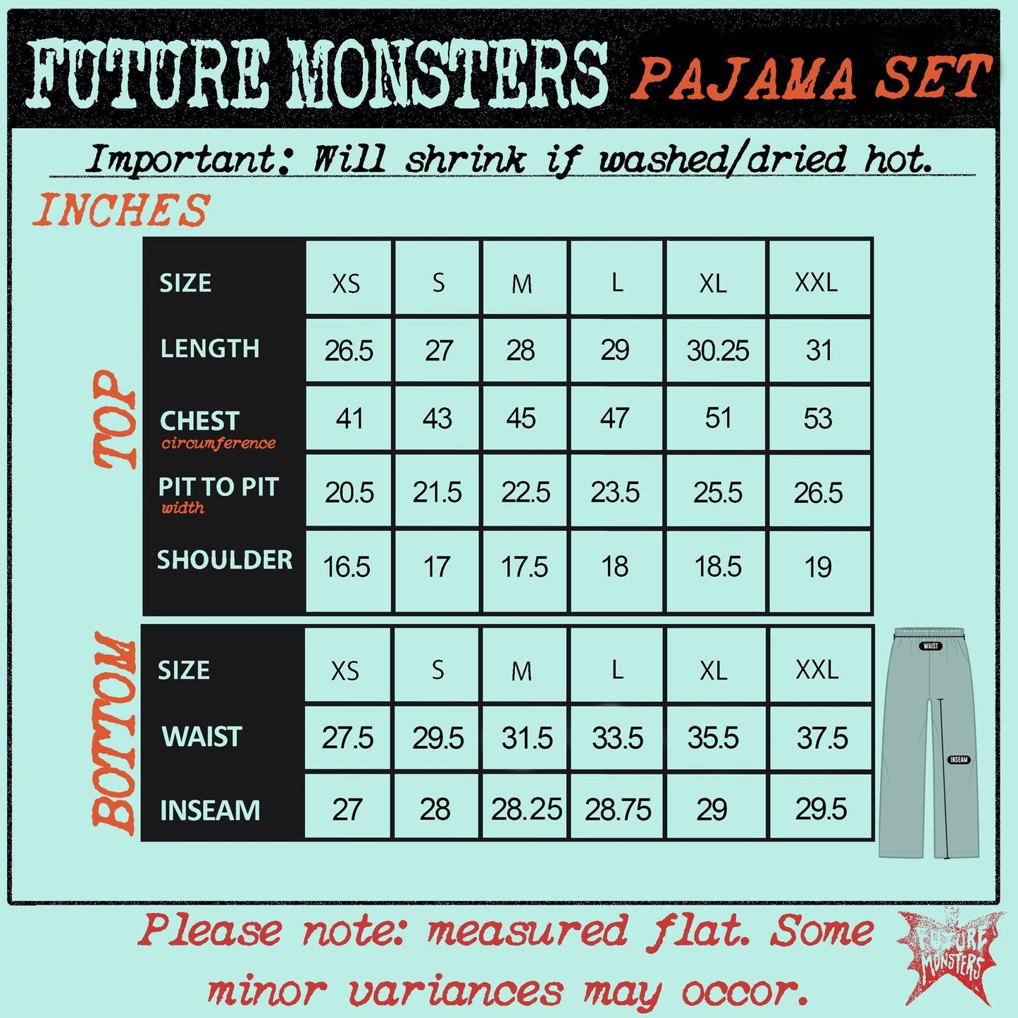 Vampire Punks Pajama Set