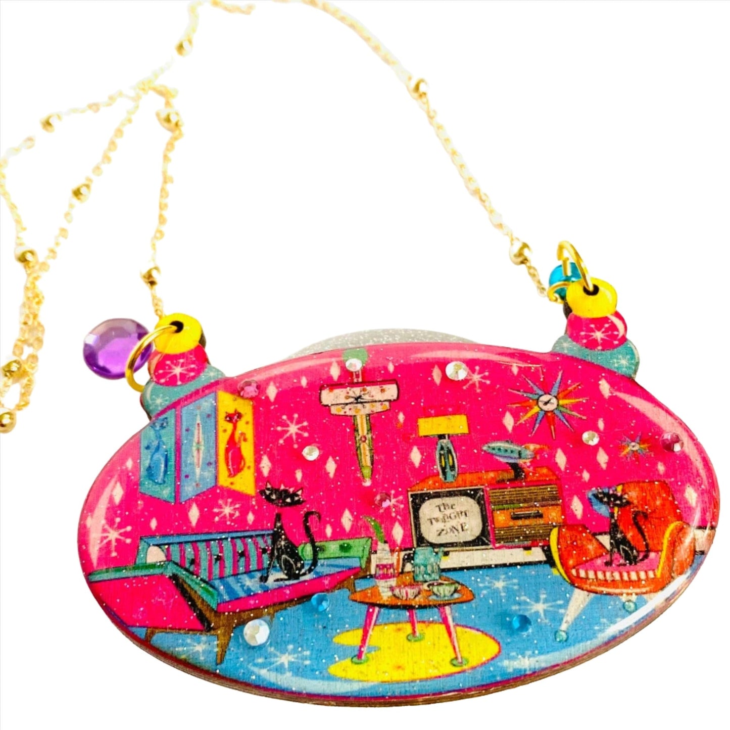 Twilight Zone Statement Necklace by Rosie Rose Parker