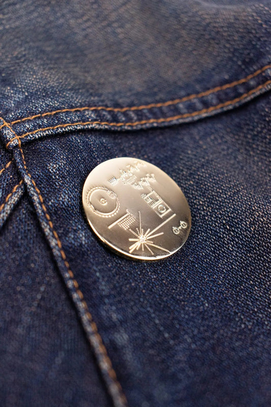 Voyager Golden Record Cover Pin